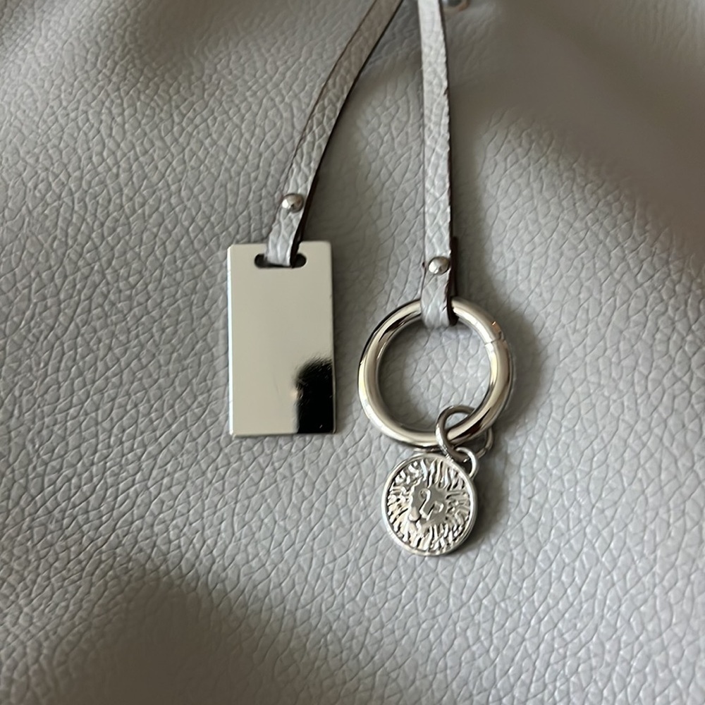 Nice Anne Klein Light Gray  Tote Shoulder Bag, Classic Career Work Office Purse - Picture 6 of 10